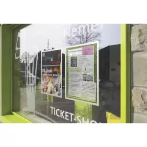 Image of Durable DURAFRAME SUN foil frame, non-adhesive, A1 format, pack of 2, silver