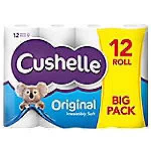 Image of Cushelle Toilet Rolls Comfort 2 Ply 12 Rolls of 180 Sheets