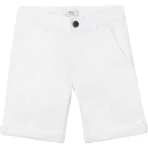Image of Boss Cotton twill bermudas - White