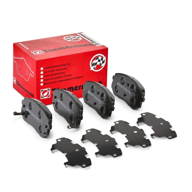 Image of ZIMMERMANN 24501.170.1 Brake pad set Front Axle, with acoustic wear warning, Photo corresponds to scope of supply Brake Pad Set,disc brake (402)
