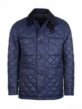 Image of Barbour Dorped Quilt Jacket - Navy