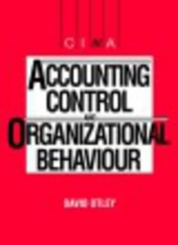 Image of Accounting Control and Organisational Behaviour by David Otley Paperback