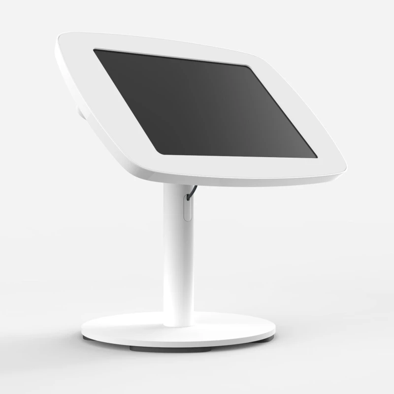 Image of Bouncepad Original Twist + Counter Base Apple iPad Air 6th Gen 11" (2024) White Covered Front Camera and Home Button TTCO-W1-ARM6-