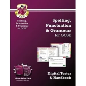 Image of Spelling, Punctuation & Grammar for GCSE - Digital Tester and Handbook by CGP Books (Mixed media product, 2013)