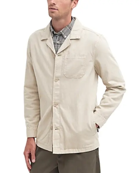 Image of Barbour Melonby Long Sleeve Button Front Overshirt
