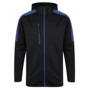 image of Finden & Hales Mens Active Soft Shell Jacket (XL) (Navy/Royal)