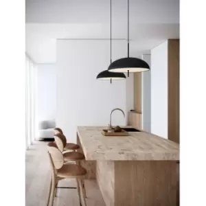 Image of Nordlux Versale Dome Pendant Ceiling Light Black E27