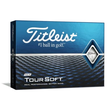 image of Titleist Tour Soft 12 Pack Golf Balls - Blue