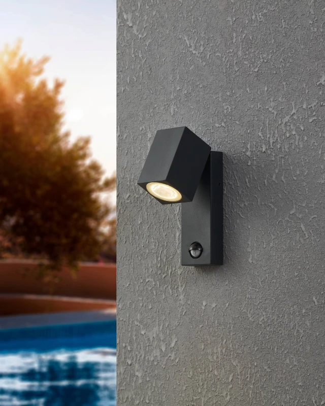 Image of EGLO Eglo SAKEDA Anthracite Outdoor Wall Light in Dark Grey Dark Grey One Size Unisex 9002759962876