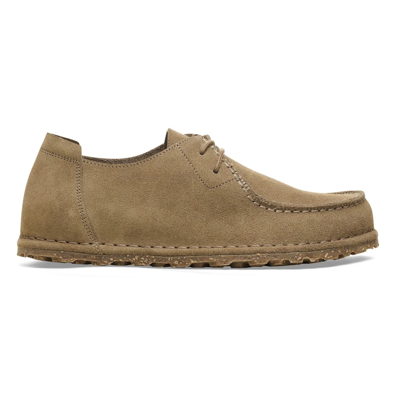 Image of Birkenstock Mens Utti Lace Leve Shoes M Gray Taupe Natural, 7