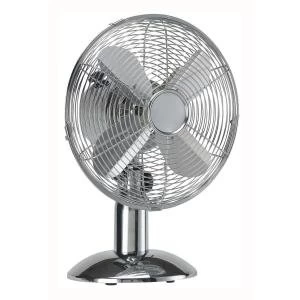 image of 5 Star 12" Chrome Desk Fan