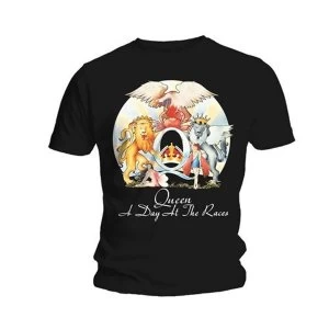 Image of Queen - A Day At The Races Unisex X-Large T-Shirt - Black