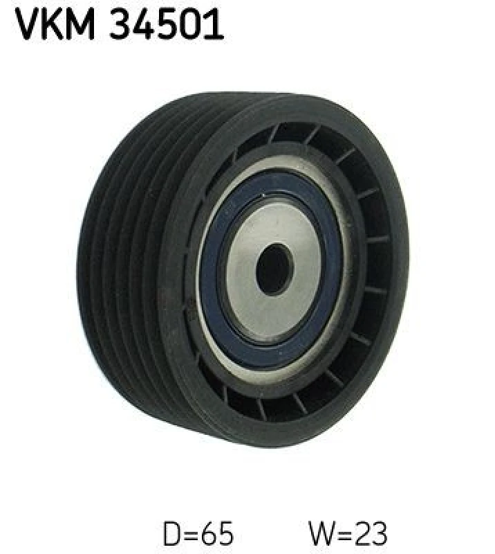 Image of SKF Deflection / guide pulley, V-ribbed belt SKF VKM 34501