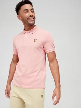 Image of Lyle & Scott Plain Polo Shirt, Rosette, Size L, Men