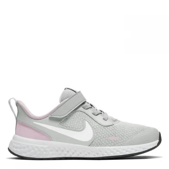 image of Nike Revolution Girls Trainers - Grey/White/Pink