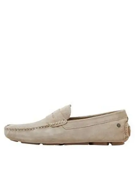 Image of Jack & Jones Jack & Jones Suede Driving Loafers - Light Beige Light Beige VUU1B Male 7,11