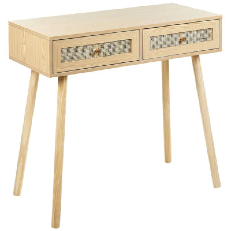 Image of Beliani Console Table Odell Light Brown