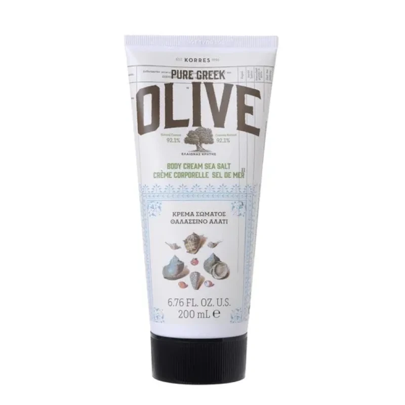 Image of Korres Olive Sea Salt Body Cream 50ml