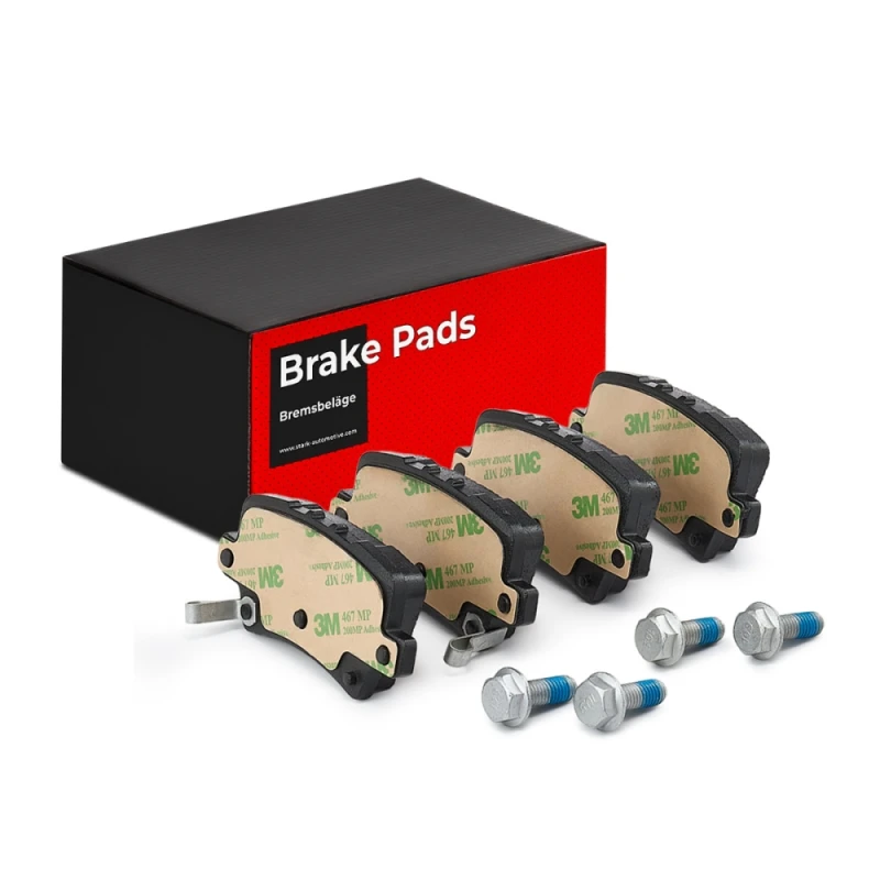 Image of STARK SKBP-0010149 Brake pad set Rear Axle, with acoustic wear warning Brake Pad Set,disc brake (402)