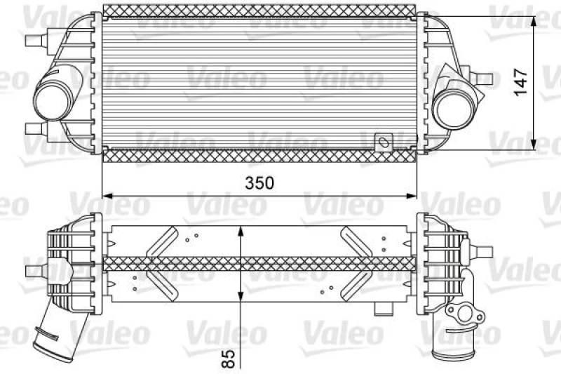 Image of Intercooler VALEO 818626