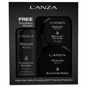 image of L'Anza Brilliant Texture, Sculpting Paste and Foundation Mousse Bundle