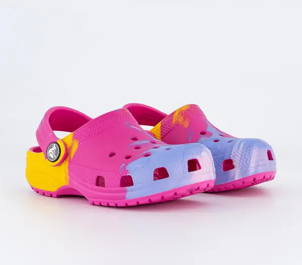 Crocs Kids Classic Toddler Clogs Ombre Juice, 4infant