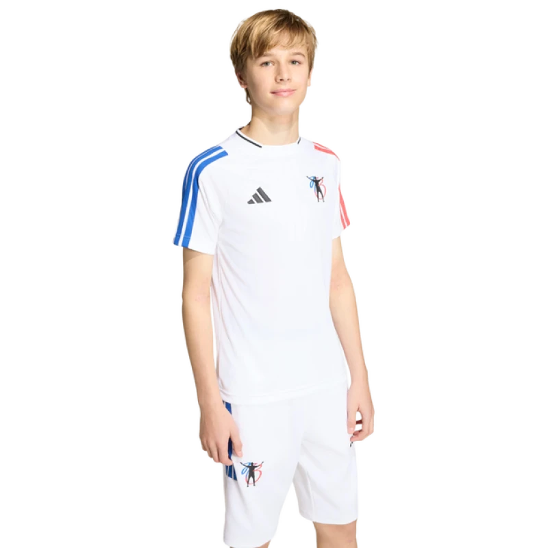 Image of Adidas Kid's Shorts - White - Size 7 - 8 Years