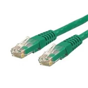 image of StarTech Cat 6 Green Molded RJ45 UTP Gigabit Cat6 Patch Cable Patch Cord 4.5m