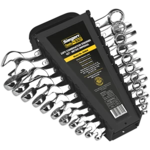 image of Siegen 22 Piece Combination Spanner Set Metric and Imperial