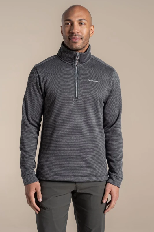 Image of Craghoppers Craghoppers Men Blake Half-Zip Insulating Active Fleece in Light Grey Size: 2X-large Light Grey XXL Male 5063260131063