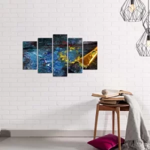 Image of 5YBMDF-03 Multicolor Decorative MDF Painting (5 Pieces)