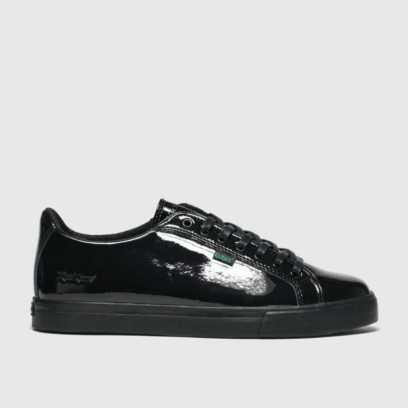 Image of Kickers Black Tovni Lacer Girls Youth Shoes Black UK 6 (EU 39)