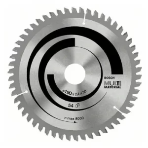 Image of Bosch 2608640510 Circular Saw Blade Multi-material 200x30x2.4mm 54...