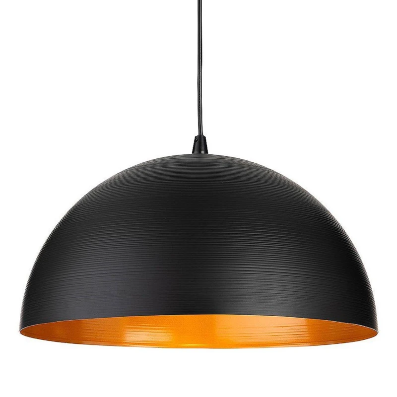 Image of Firstlight Moon 400mm Pendant Light in Matte Black and Gold