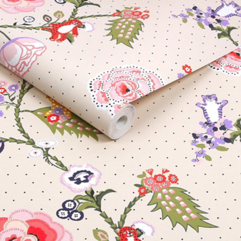Image of Cath Kidston Catnip Neutral Wallpaper