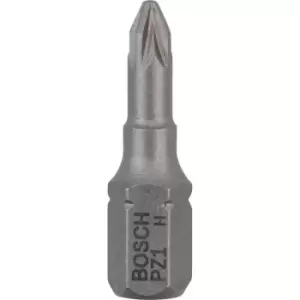 image of Bosch Extra Hard Pozi Screwdriver Bits PZ1 25mm Pack of 25