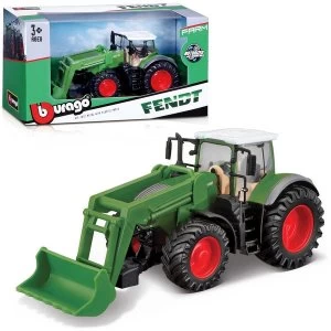 Image of 10CM Fendt 1000 Vario & Front Loader Tractor Model