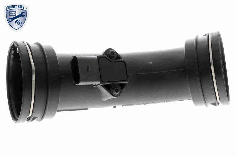 Image of VAICO V10-3573 Turbocharger Hose with sensor, Q+, original equipment manufacturer quality MADE IN GERMANY Charger Intake Hose (3314)