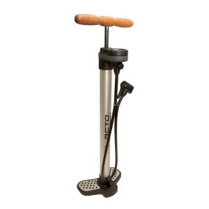 image of Beto Alloy Track Pump with Gauge - Gold