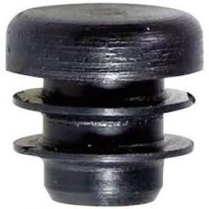 Image of PB Fastener 085 0100 699 03 Plug With Fins For Round Profile Black x H 10 mm x 15.5 mm