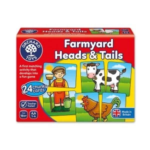 image of Orchard Toys Farmyard Heads and Tails Game