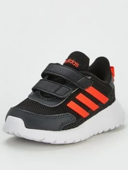 Image of Adidas Tensaur Run Infant Trainers - Black/Orange