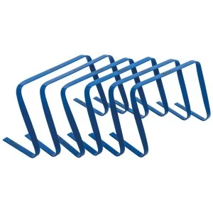 image of Precision Flat Hurdles Set Blue (Set of 6) - 12"