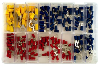 Image of Assorted Rings & Fork Terminals Box Qty 200 Connect 31854