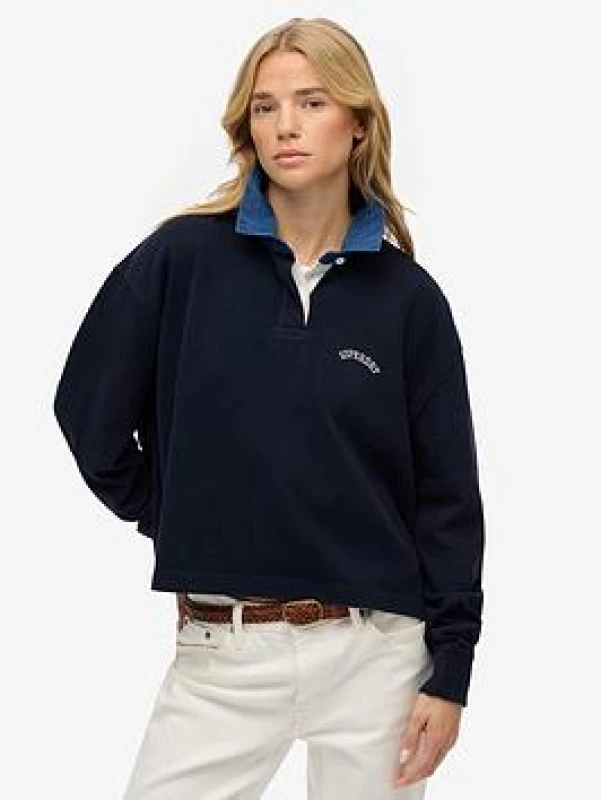 Image of Superdry Womens cardigan Superdry Athletic Essentials Gris Female M