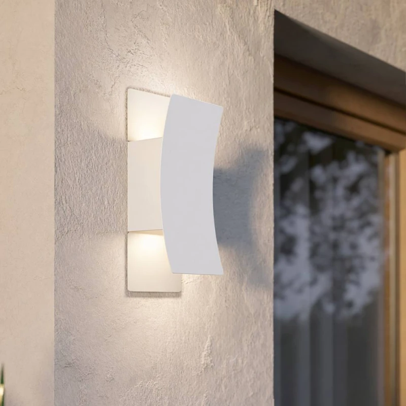 Image of Eglo Verdolino Steel LED Tricolour Modern Wall Light, White White Unisex