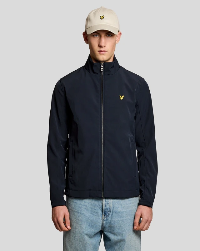 Image of Lyle & Scott Mens Mesh-Back Softshell Jacket in Navy