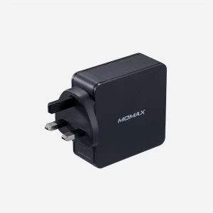 Image of Momax One Plug 66W 4-Port Type-C PD Charger - Black