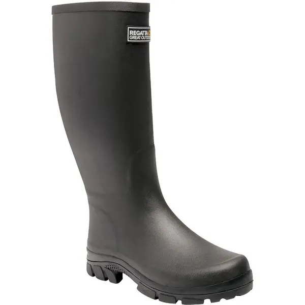 Image of Regatta Mens Mumford II Tall Durable Weather Protect Wellington Boots UK Size 12 (EU 47) BLACK RMF596-800-12