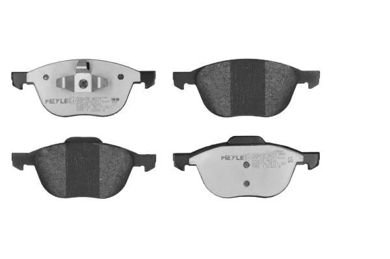 Image of MEYLE 025 237 2318/PD Brake pad set Front Axle, excl. wear warning contact, MEYLE-PD Quality, with anti-squeak plate Brake Pad Set,disc brake (402)